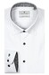 Thomas Maine Bergamo Verborgen Button-Down Twill Contrast Pied-de-Poule Overhemd Wit-Midden Grijs