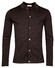 Thomas Maine Button Cardigan Polo Collar Half Milano Knit Cardigan Brown