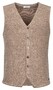 Thomas Maine Buttons Front Double Layer Structure Knit Gilet Tabac
