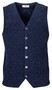 Thomas Maine Buttons Front Double Layer Structure Knit Waistcoat Jeans Blue