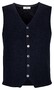 Thomas Maine Buttons Front Double Layer Structure Knit Waistcoat Navy