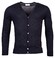 Thomas Maine Cardigan Buttons Single Knit Merino Wool Vest Navy