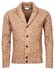 Thomas Maine Cardigan Buttons Structure Knit Vest Taupe