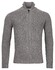 Thomas Maine Cardigan Zip Allover Structure Knit Cardigan Mid Grey