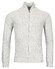 Thomas Maine Cardigan Zip Allover Structure Knit Cardigan Silver Grey
