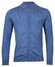 Thomas Maine Cardigan Zip Merino Single Knit Cardigan Mid Blue