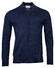 Thomas Maine Cardigan Zip Merino Single Knit Vest Jeans Blauw