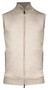 Thomas Maine Cardigan Zip No Sleeve Double Knit Inner Cotton Layer Cardigan Kitt
