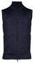 Thomas Maine Cardigan Zip No Sleeve Double Knit Inner Cotton Layer Cardigan Navy