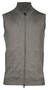Thomas Maine Cardigan Zip No Sleeve Double Knit Inner Cotton Layer Vest Taupe