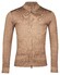 Thomas Maine Cardigan Zip Single Knit Dye Wash Cardigan Taupe