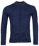 Thomas Maine Cardigan Zip Single Knit Merino Wool Vest Dark Denim Blue