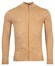 Thomas Maine Cardigan Zip Single Knit Merino Wool Vest Licht Camel Melange