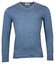 Thomas Maine Cashmere Cotton V-Neck Pullover Pullover Mid Blue