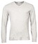 Thomas Maine Cashmere Cotton V-Neck Pullover Trui Licht Grijs Melange