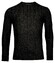 Thomas Maine Cashmere Crew Neck Single Knit Cable Pattern Trui Antraciet
