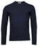 Thomas Maine Cashmere Crew Neck Single Knit Cable Pattern Trui Navy