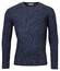 Thomas Maine Crew Neck All Over Rib Knit Pullover Jeans Blue