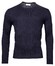 Thomas Maine Crew Neck Pullover Cable Knit Structure Trui Navy
