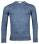 Thomas Maine Crew Neck Single Knit Merino Pullover Jeans Blue Melange