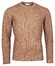 Thomas Maine Crew Neck Uni Color Structure Rib Knit Pullover Taupe