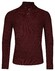 Thomas Maine Half Plaquet Buttons Texture Knit Pullover Bordeaux