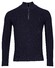 Thomas Maine Half Zip Allover Half Cardigan Knit Pullover Navy