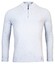 Thomas Maine Half Zip Round Knit Cashmere Wool Blend Trui Licht Blauw Melange