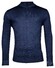 Thomas Maine Half Zip Single Knit Dye Wash Trui Jeans Blauw