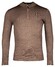 Thomas Maine Half Zip Single Knit Dye Wash Trui Taupe