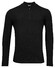 Thomas Maine Half Zip Single Knit Merino Blend Pullover Black