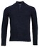 Thomas Maine Half Zip Single Knit Merino Cashmere Pullover Navy