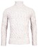 Thomas Maine High Neck Allover Cable Knit Pullover Light Grey