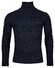 Thomas Maine High Neck Allover Cable Knit Trui Navy