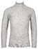 Thomas Maine High Neck Allover Cable Knit Trui Zilvergrijs