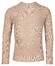 Thomas Maine High Round Neck Pullover Rib Knit Pullover Light Beige