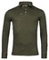 Thomas Maine Knitted Uni Wool Jersey Polo Olive