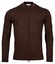 Thomas Maine Merino Cardigan Zip Single Knit Cardigan Brown