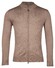 Thomas Maine Merino Cardigan Zip Single Knit Cardigan Taupe