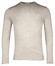 Thomas Maine Merino Crew Neck Single Knit Pullover Extra Light Grey Melange