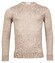 Thomas Maine Merino Crew Neck Single Knit Pullover Light Beige Melange