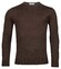 Thomas Maine Merino Crew Neck Single Knit Trui Bruin