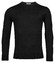 Thomas Maine Merino Crew Neck Single Knit Trui Zwart