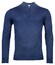 Thomas Maine Merino Half Zip Single Knit Pullover Jeans Blue