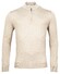 Thomas Maine Merino Half Zip Single Knit Trui Ecru Melange