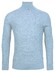 Thomas Maine Merino High Neck Allover Structure Knit Pullover Light Blue