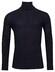 Thomas Maine Merino High Neck Allover Structure Knit Pullover Navy