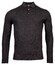 Thomas Maine Merino Pullover Polo Single Knit Pullover Anthracite Melange