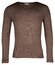 Thomas Maine Merino V-Neck Single Knit Trui Taupe