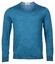 Thomas Maine Merino V-Neck Single Knit Trui Turquoise